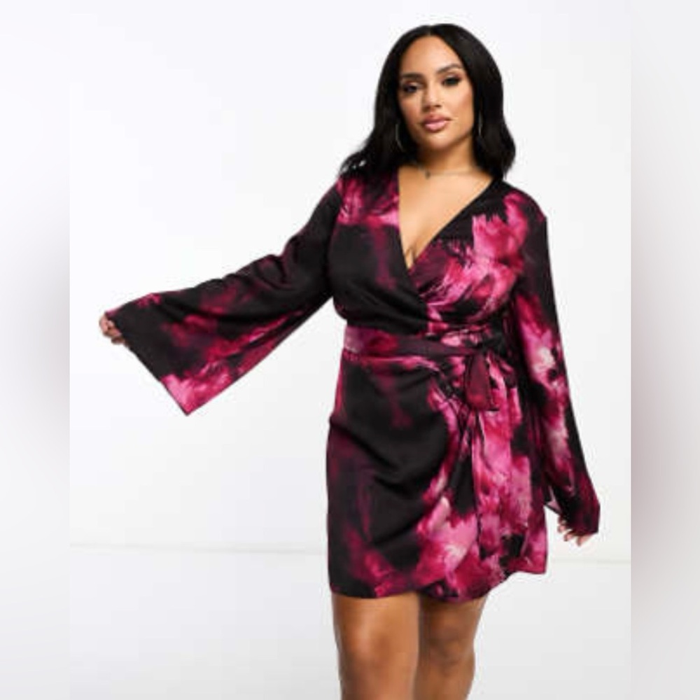 ASOS design curve wrap dress